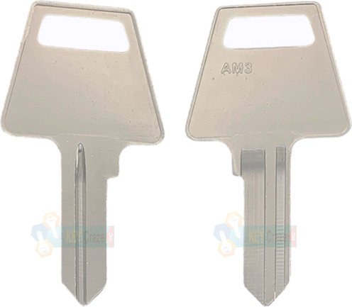 American AM7 AME-2 A1045 Nickle Silver Key Blank X2 