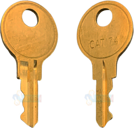 Replacement Key Pair for Bobrick Brand Products-Paper Towel,Soap dispenser-CAT74 